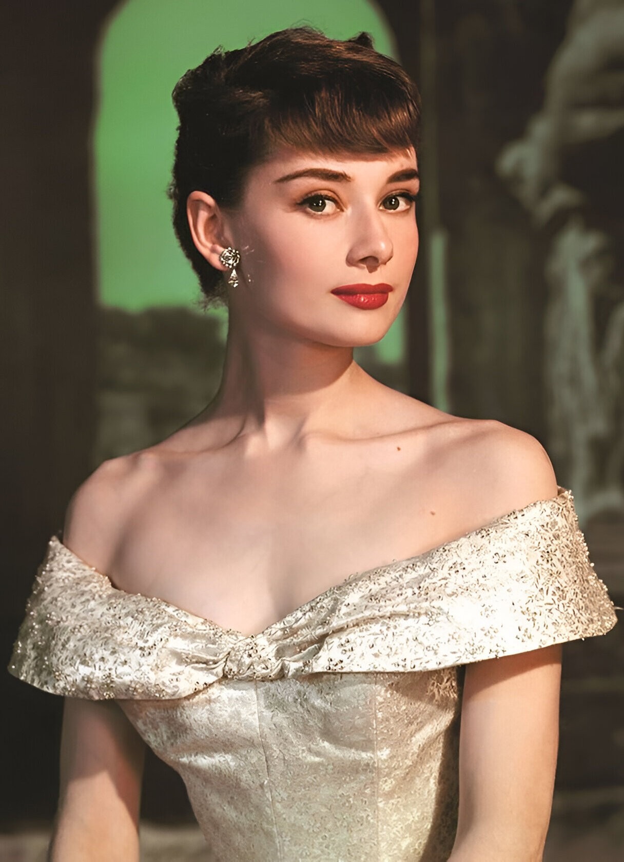 Audrey Hepburn, whose freshness, curiosity and emotional restraint made Roman Holiday an ideal star introduction.