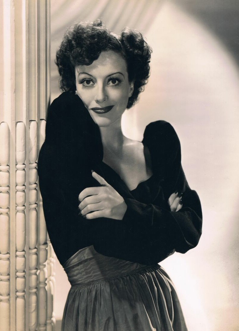 Portrait or film image of Joan Crawford.