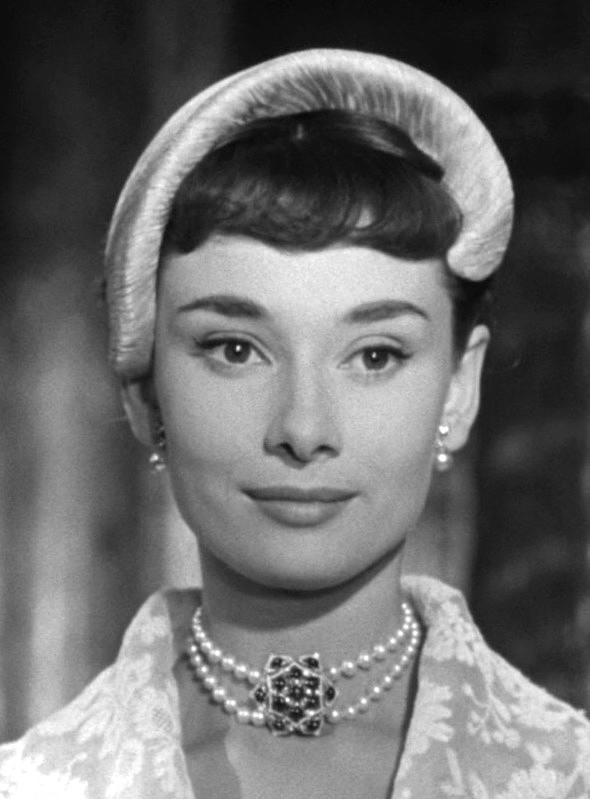 Audrey Hepburn in Roman Holiday.