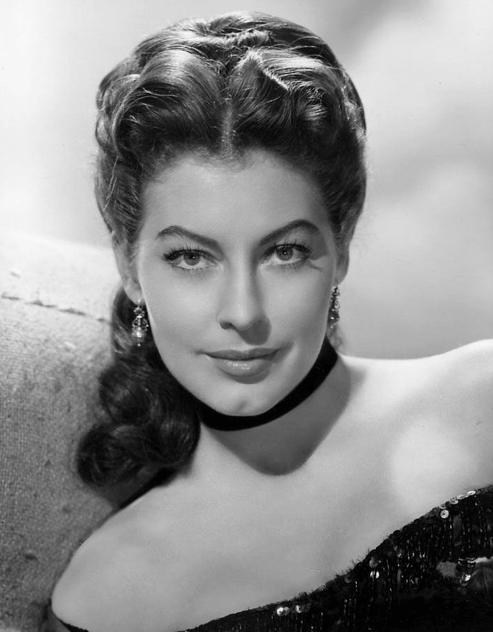 Black-and-white MGM portrait of Ava Gardner in costume as Julie LaVerne in Show Boat.
