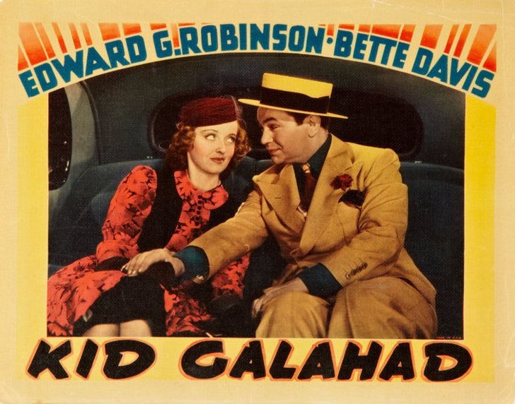 Lobby card for the American boxing film Kid Galahad (1937).