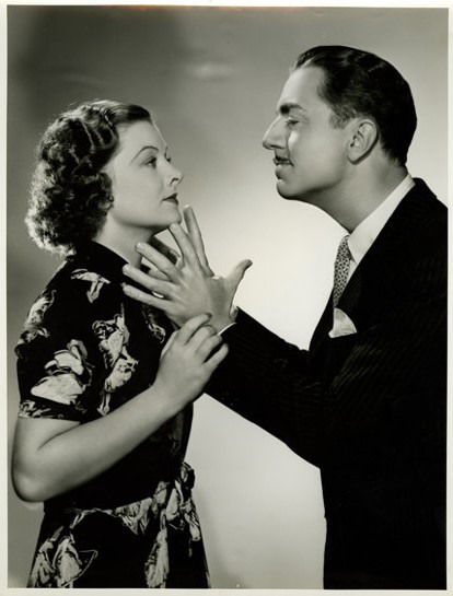 MGM publicity still of William Powell and Myrna Loy in the film Double Wedding (1937)