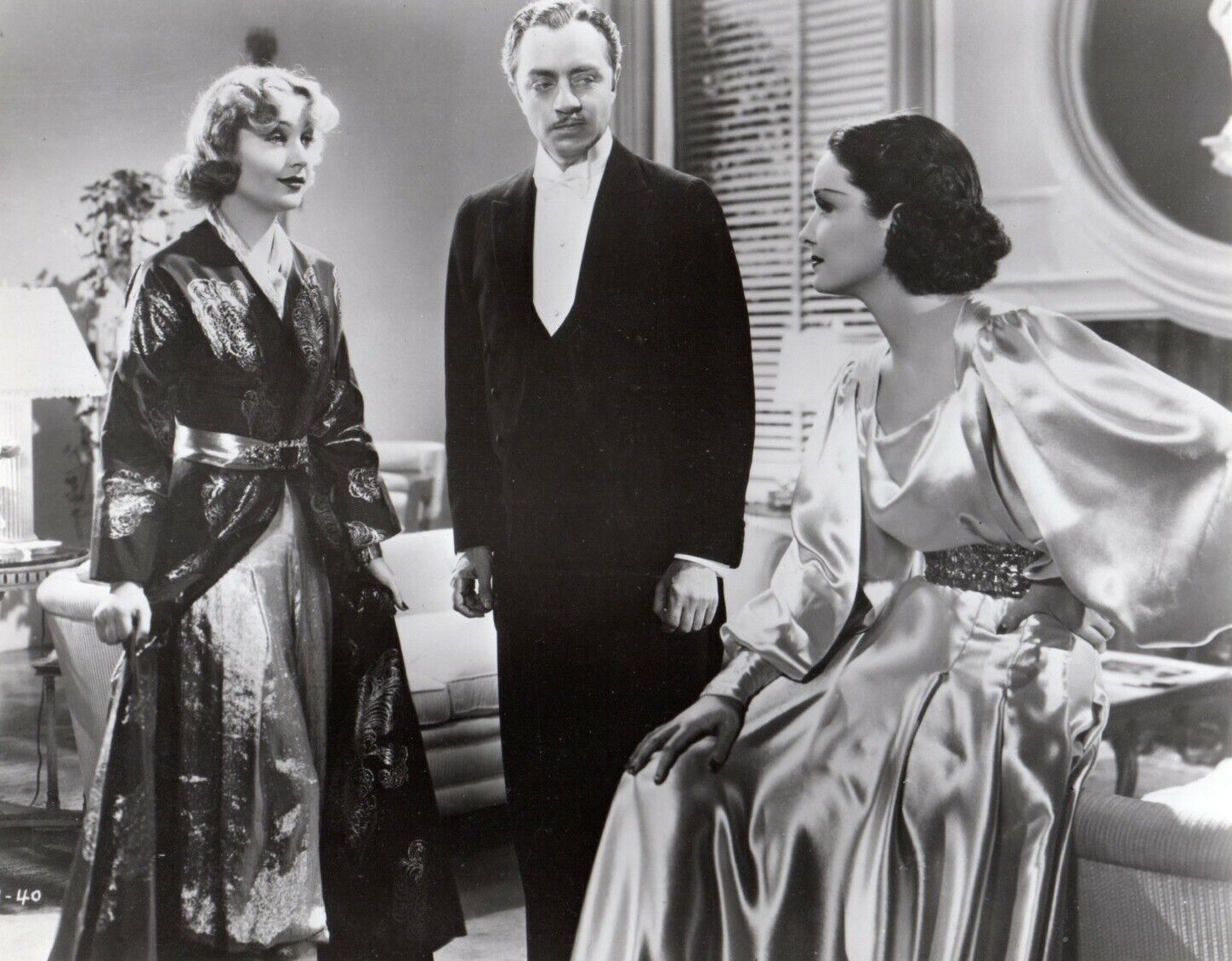 Carole Lombard, William Powell and Gail Patrick in the American screwball comedy film My Man Godfrey (1936).